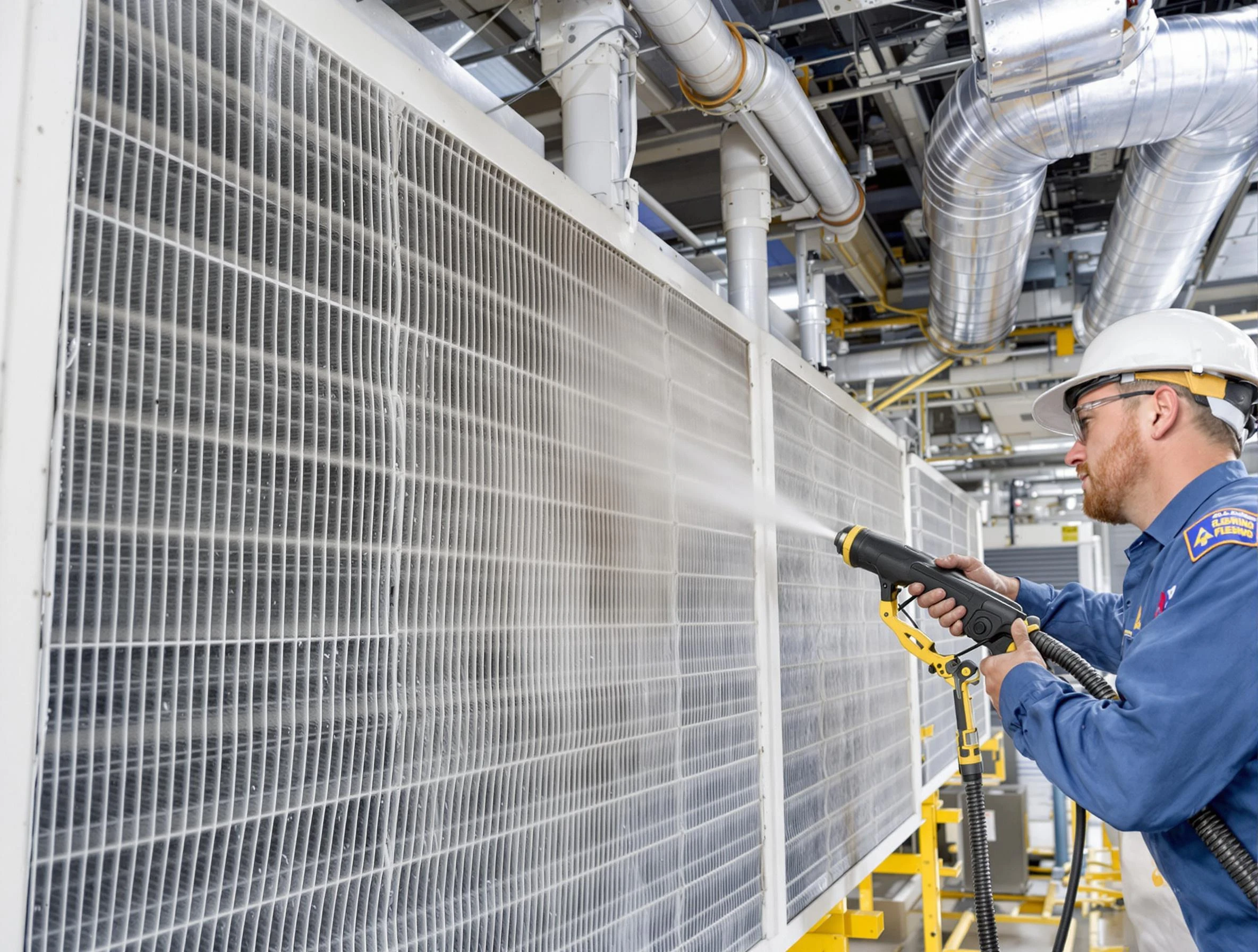 Professional commercial coil cleaning by Malden Air Duct Cleaning in Malden